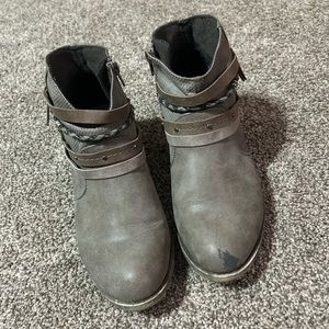 Brown Booties Women’s Size 8.